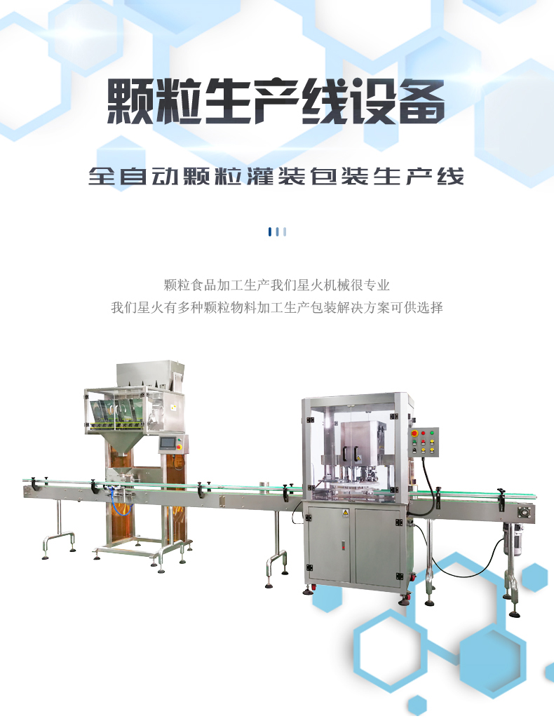 全自动颗粒灌装包装生产线_颗粒生产线设备(图1)