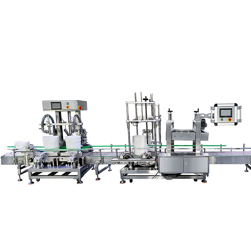 5~25L称重灌装压盖生产线-大桶液体全自动灌装设备