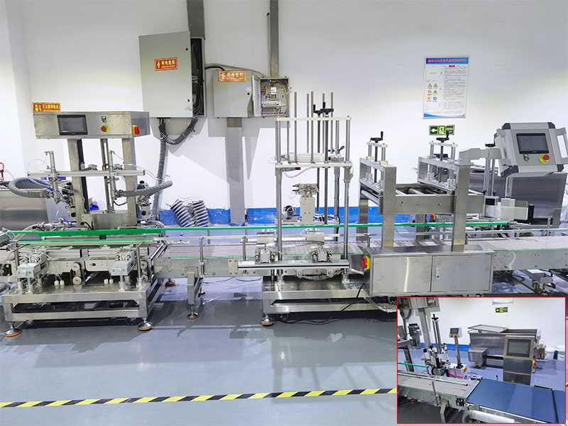 全自动酱料称重灌装生产线密封防漏性能展示(图1)